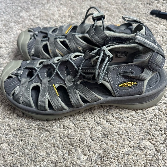 Keen Trail Hiking Sandals 6.5 Adjustable Gray waterproof outdoor lightweight - Picture 3 of 9